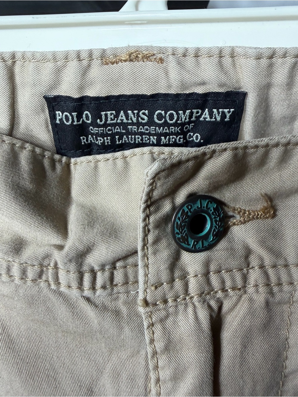 Polo Jeans Co. Ralph Lauren Khaki Cargo Shorts Military Surplus Utility Y2K - Picture 3 of 5